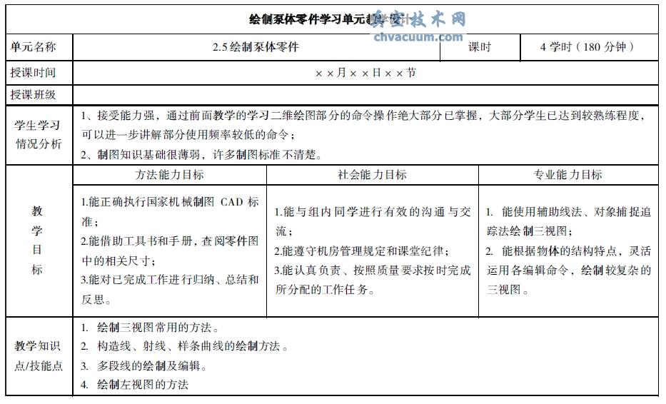 AutoCAD課程教學(xué)設(shè)計(jì)與探索——基于工作過程系統(tǒng)化
