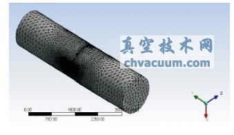 蝶閥流道網(wǎng)格模型